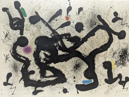 Litografía Miró - Homenatge a Joan Prats 
