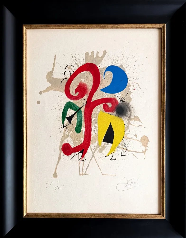 Litografía Miró - JARDIN AU CLAIR DE LUNE