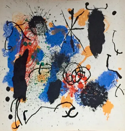 Litografía Miró - Je travaille comme un jardinier