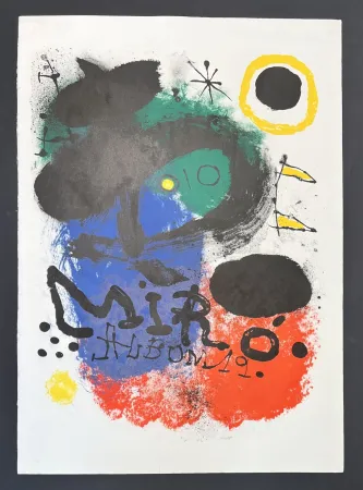 Litografía Miró - Joan Mirò (1893-1983) - Album 19 - Color lithograph on BFK Rives paper - 1963