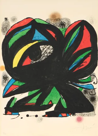 Litografía Miró - Joan Miró (1893–1983) – Fundació Joan Miró – Color lithograph on paper – 1975