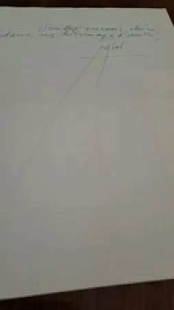 Sin Técnico Miró -  Joan Miró Exceptional unpublished autograph letter on fine wove embossed stationery from Miró to Madeleine de Harting, with a huge artistic signature (with original envelope)