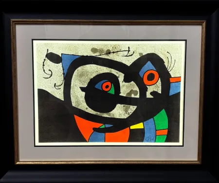 Litografía Miró - Joan Mirò(1893–1983 ) - El legarto de las plumas de oro (Le lèzard aux plumes d'or) -Lithograph on Japanese paper - 1971