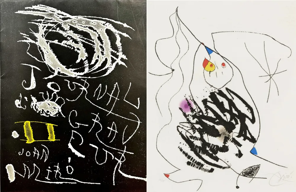 Aguafuerte Y Aguatinta Miró - Journal d'un Graveur (INCLUDE THE ORIGINAL FOULDER)