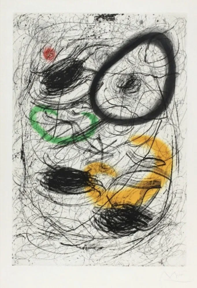 Aguafuerte Y Aguatinta Miró - La chevelure De Bérénice II