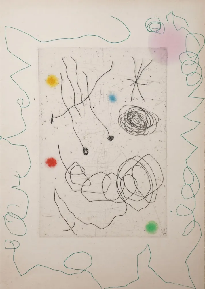 Punta Seca Miró - La chouette et l’escargot (The Owl and the Snail)