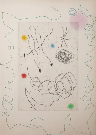 Punta Seca Miró - La chouette et l’escargot (The Owl and the Snail)