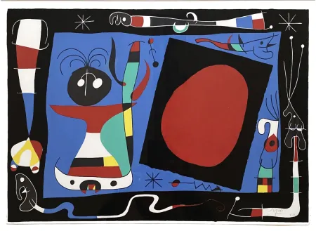 Litografía Miró - La Femme Au Miroir