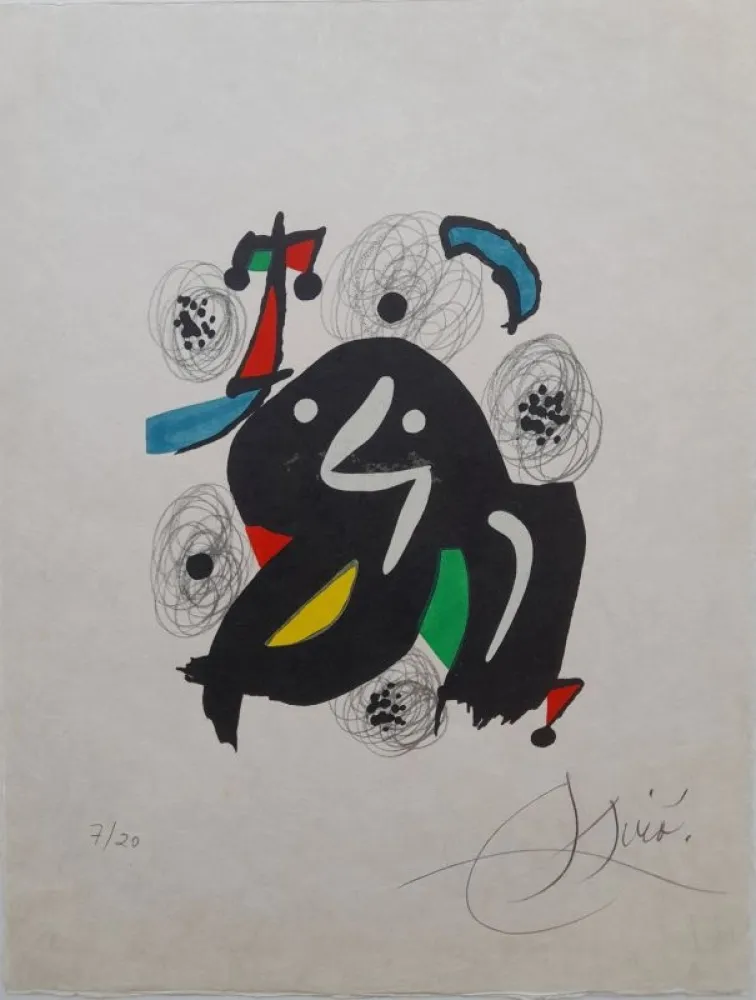Litografía Miró - La mélodie acide 