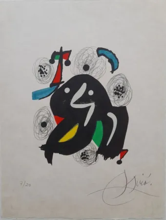 Litografía Miró - La mélodie acide 