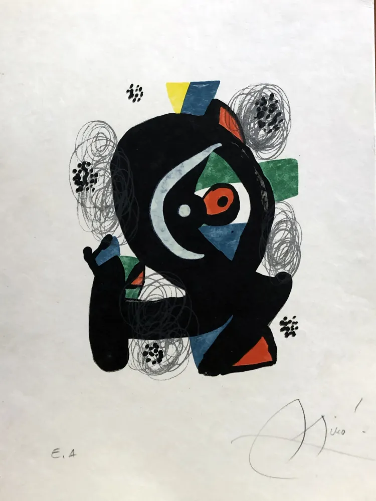 Litografía Miró - La mélodie acide - 2