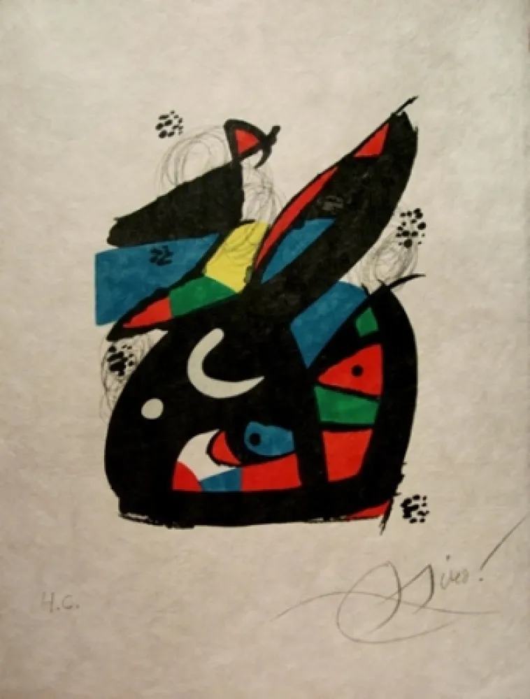 Litografía Miró - La Melodie Acide 