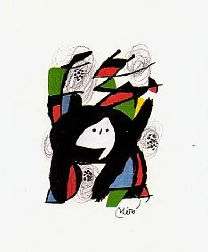 Litografía Miró - La Melodie Acide 