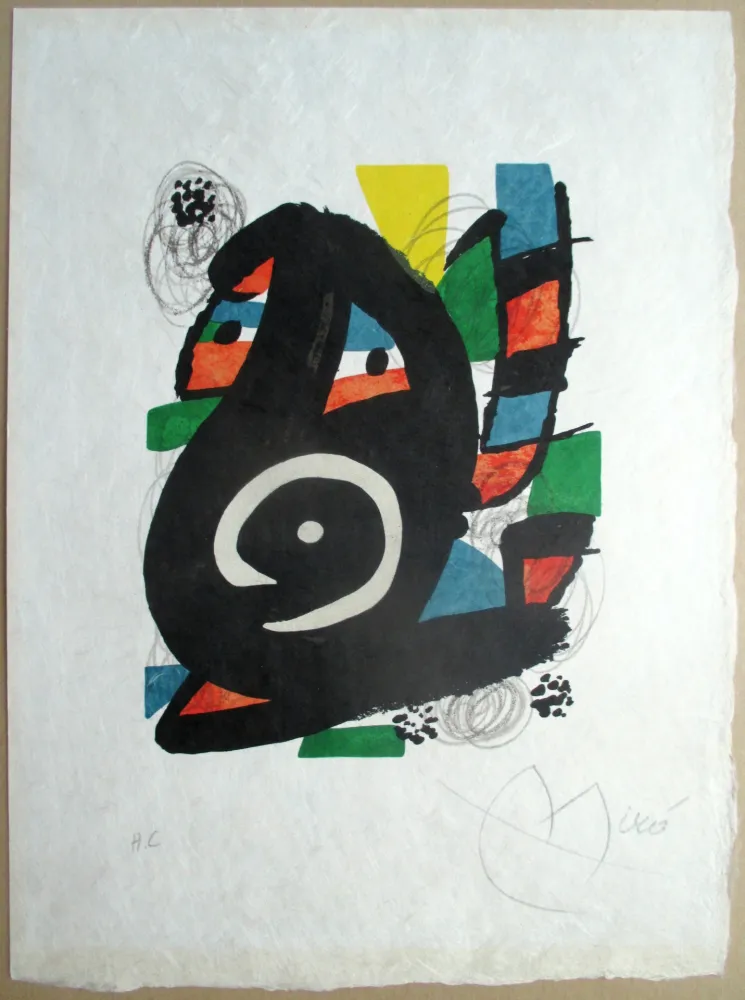 Litografía Miró - La melodie acide, pl 14