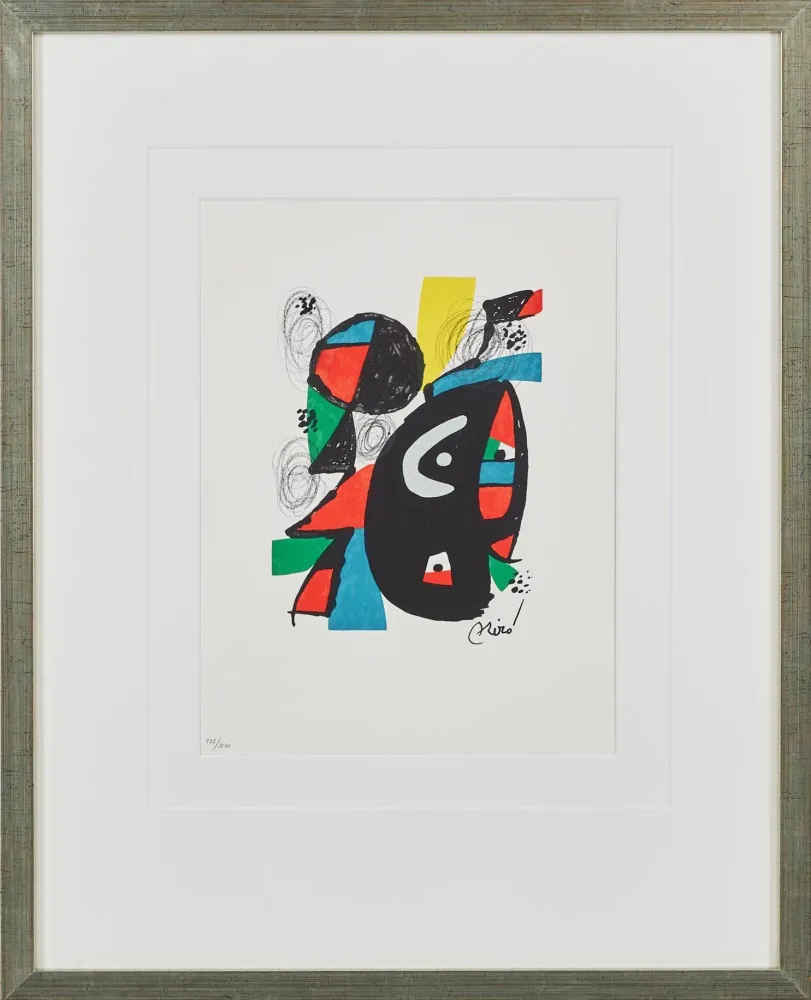 Litografía Miró - La Mélodie Acide, Planche XII