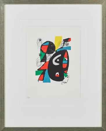Litografía Miró - La Mélodie Acide, Planche XII