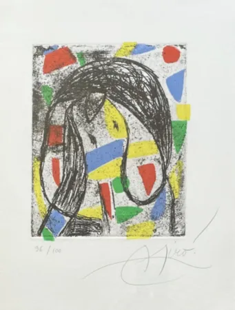 Grabado Miró - La Revolte des Caracteres