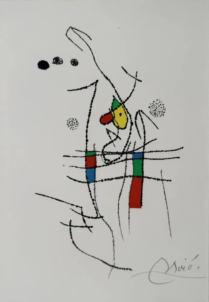 Aguafuerte Y Aguatinta Miró - La Spirale 