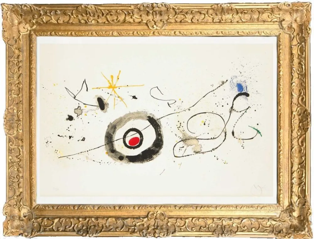 Litografía Miró - La traversée du miroir