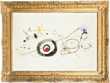 Litografía Miró - La traversée du miroir