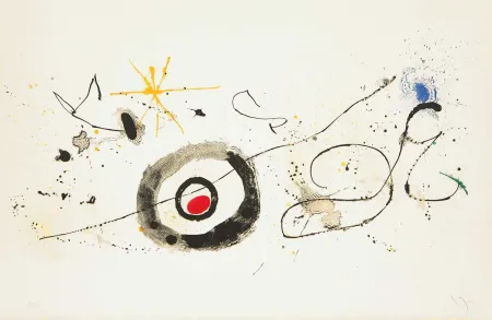 Litografía Miró - La traversée du miroir