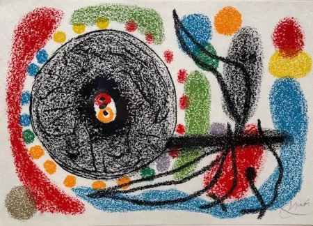 Litografía Miró - Le Lezard aux plumes d' or
