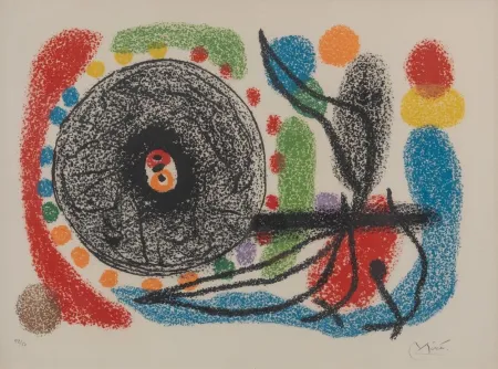 Litografía Miró - Le Lezard aux plumes d'or