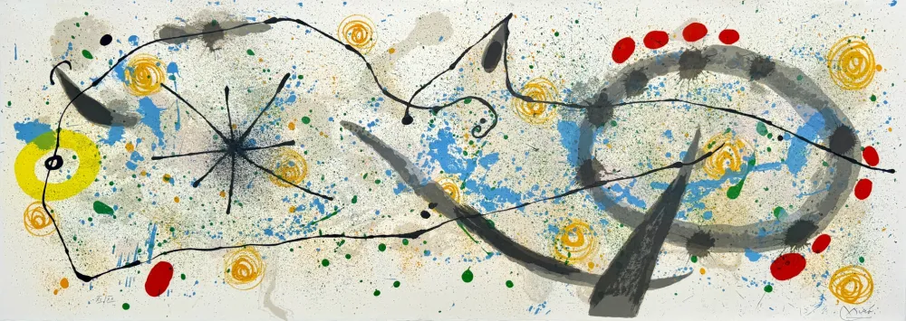 Litografía Miró - Le Lézard aux plumes d'or