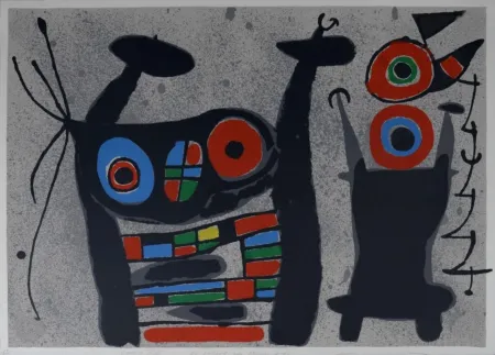 Litografía Miró - Le Lézard aux plumes d'or #2, 1971