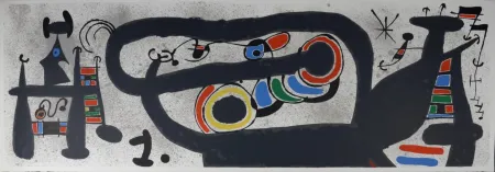 Litografía Miró - Le Lézard aux plumes d'or #5, 1971
