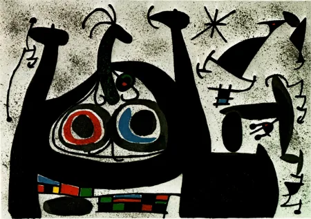 Litografía Miró -  Le Lezard aux plumes d’or - Arc-en-ciel  - (Maeght 818)