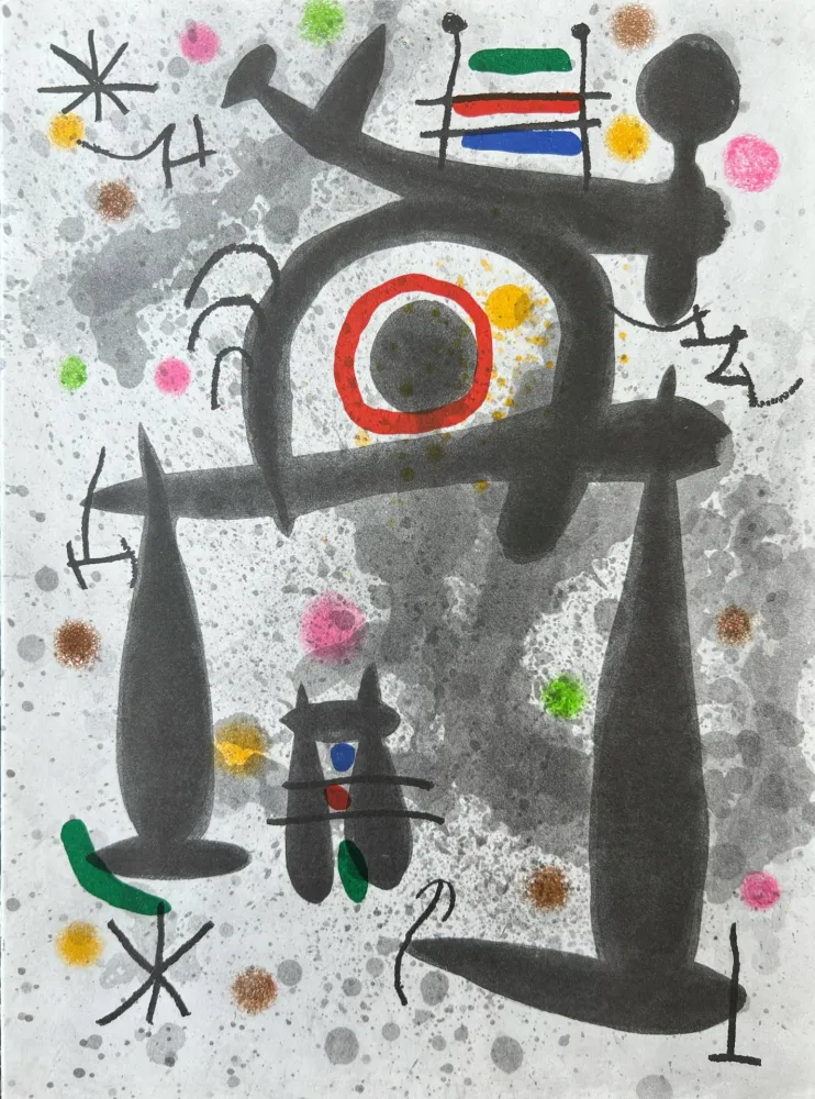 Litografía Miró - Le Miroir de l'Homme par les Betes