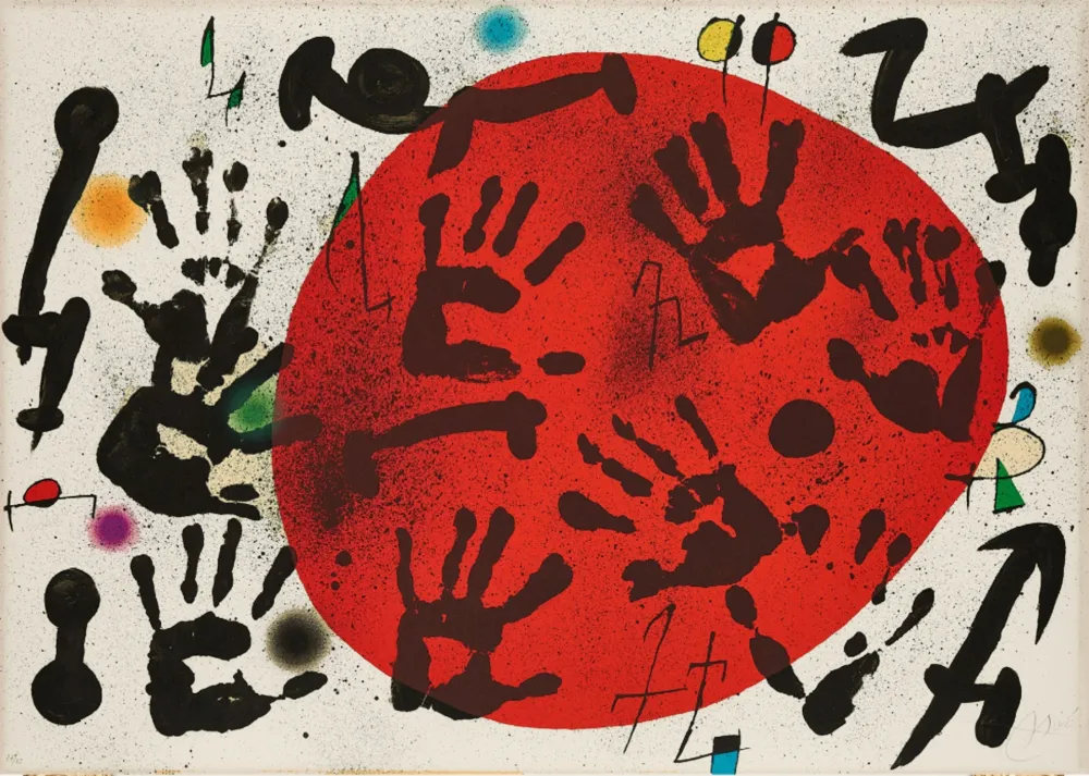 Litografía Miró - Les Agulles del Pastor.