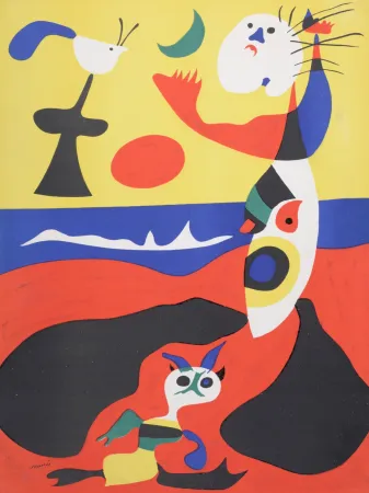 Litografía Miró - L’Eté, 1938