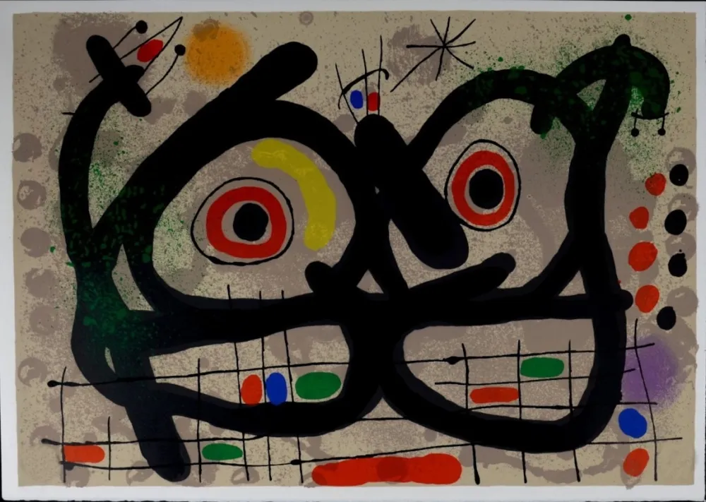 Litografía Miró - Lézard aux plumes d’or, 1971
