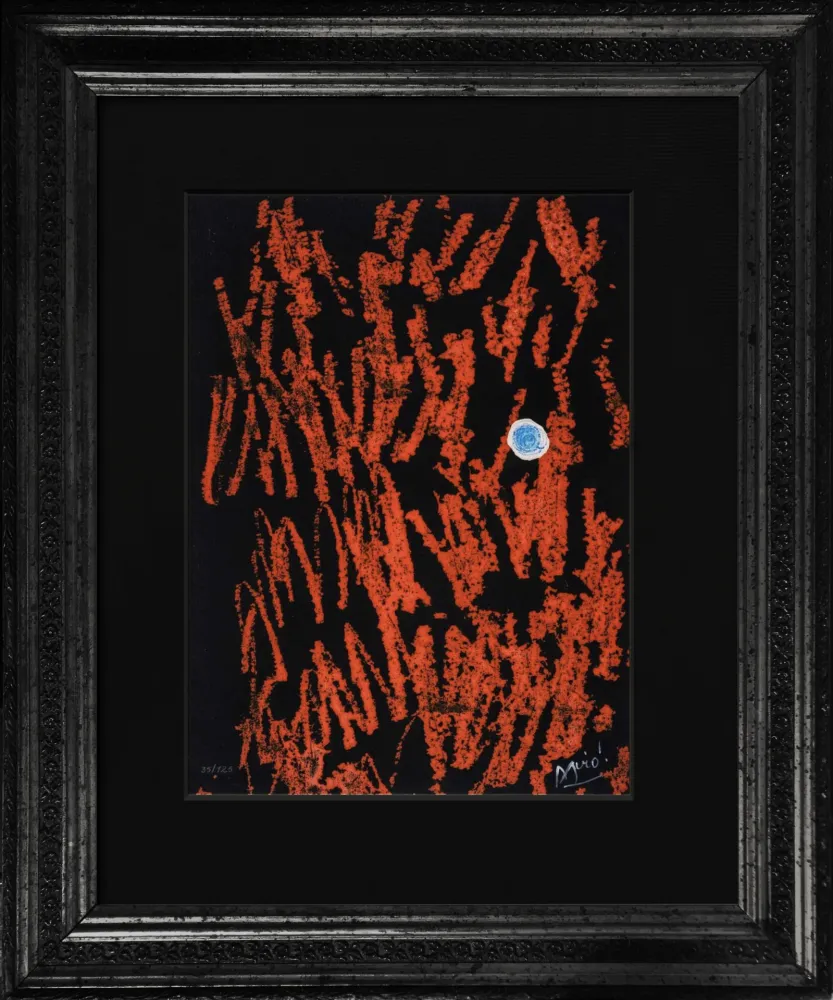 Grabado Miró - Liberté des Libertés (Original Gravure with drawing)