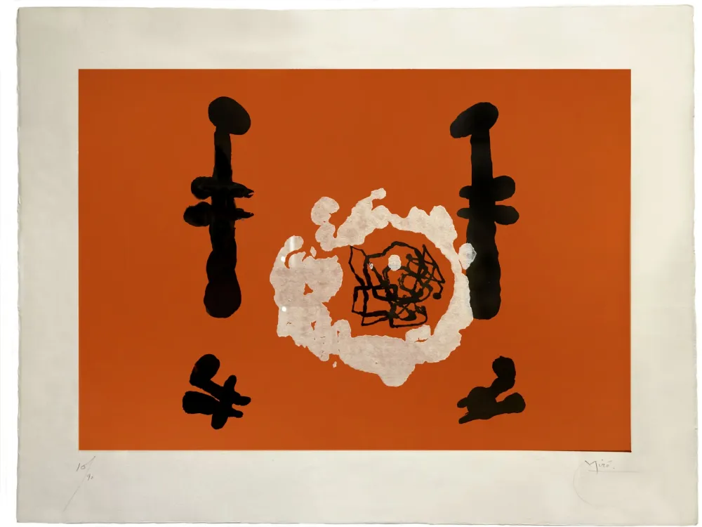 Aguatinta Miró - 'L'Invention du feu'