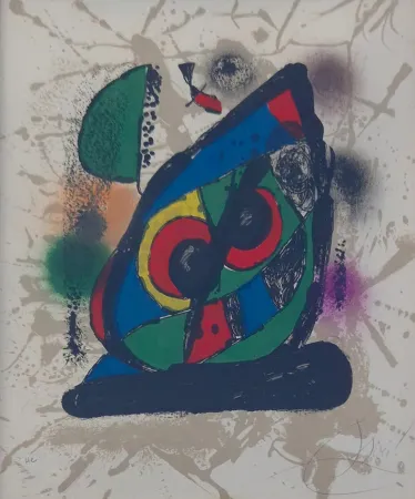 Litografía Miró - Lithographs IV: one plate