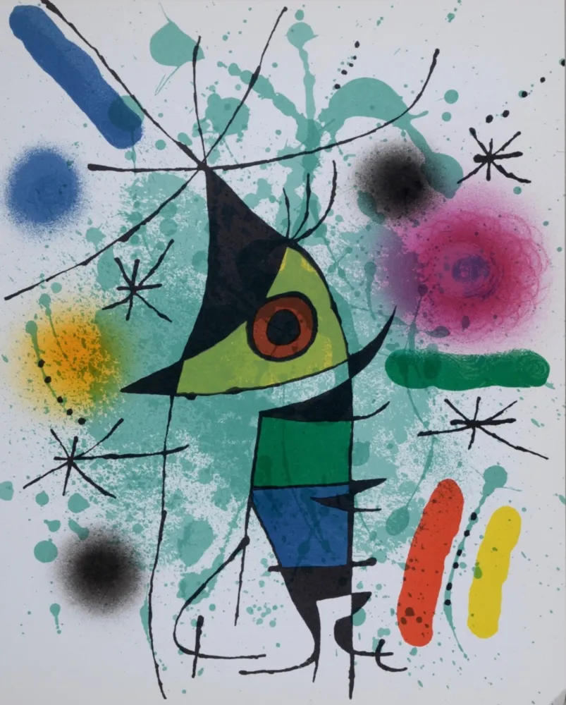 Litografía Miró - Litografia original XI