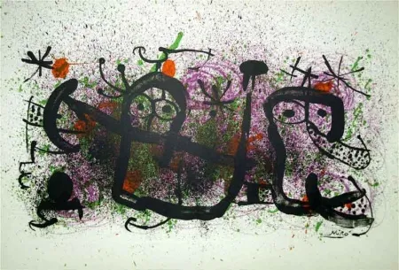 Litografía Miró - MA DE PROVERBIS