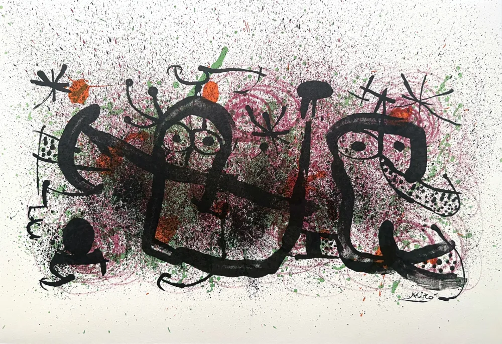 Litografía Miró - Ma de Proverbis