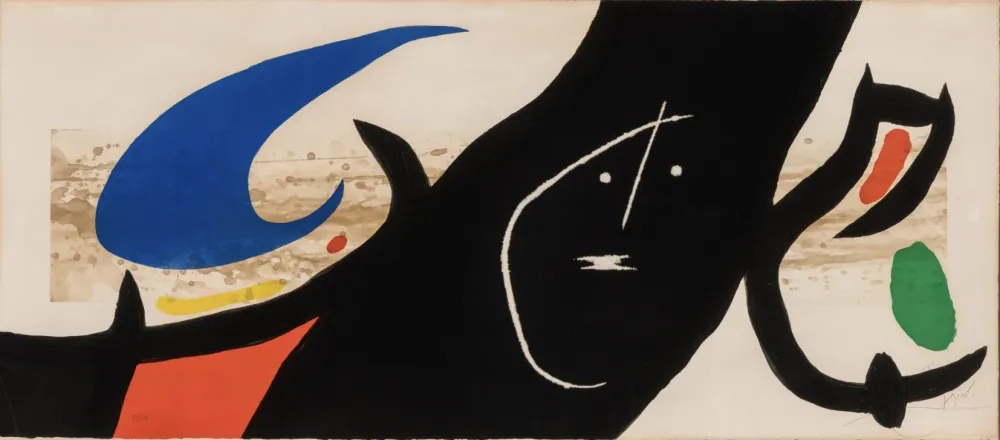 Aguafuerte Y Aguatinta Miró - Maja negra