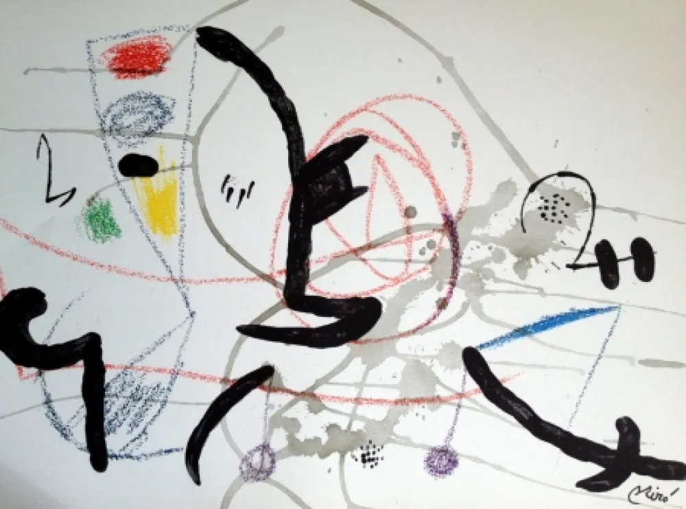 Litografía Miró - MARAVILLAS CON VARIACIONES ACROSTICAS