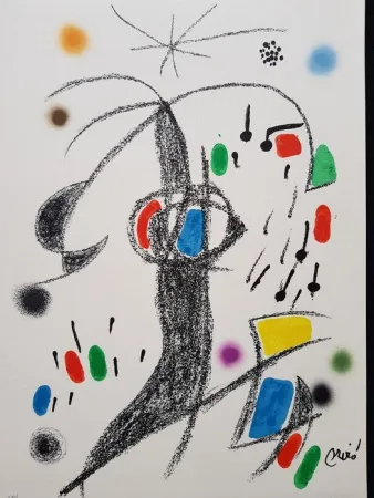 Litografía Miró - Maravillas con variaciones acrósticas en el jardín de Miró - 19