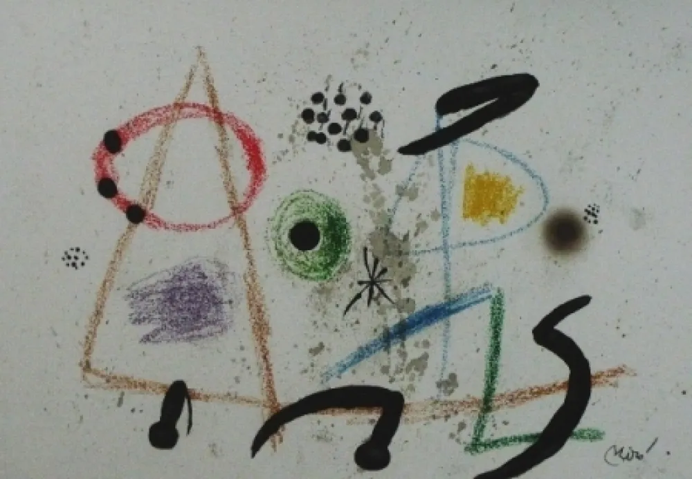 Litografía Miró - Maravillas Con Variaciones Acrósticas En El Jardín De Miró