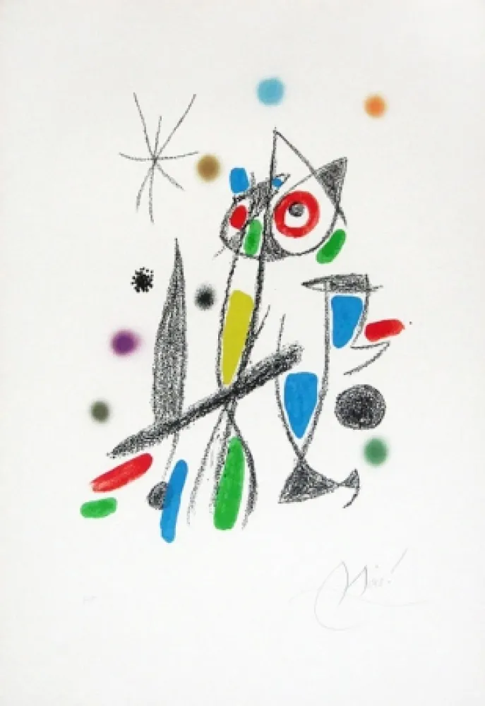 Litografía Miró - Maravillas Con Variaciones Acrósticas En El Jardín De Miró