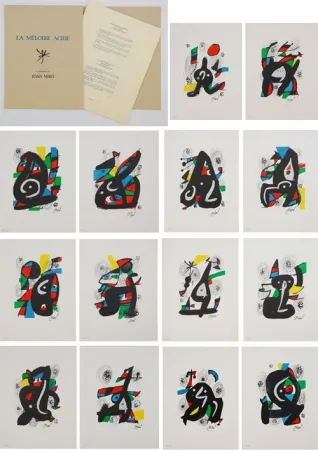 Litografía Miró - Melodie acide