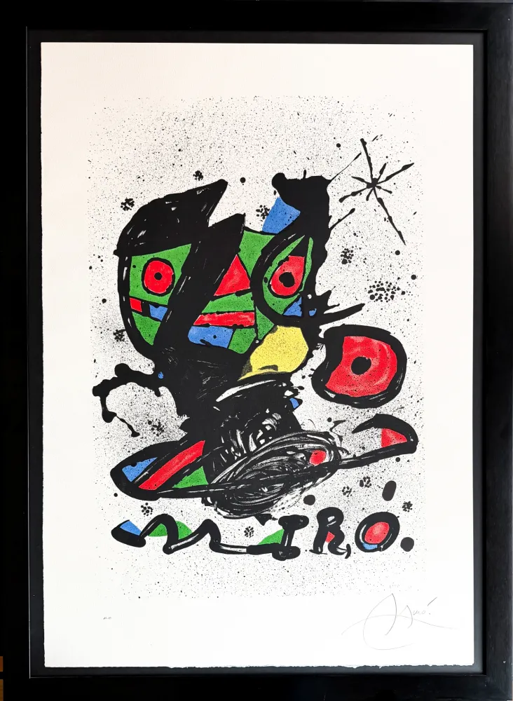 Litografía Miró - ‘Mirò’ exhibition at the Galeria Maeght, Barcelona