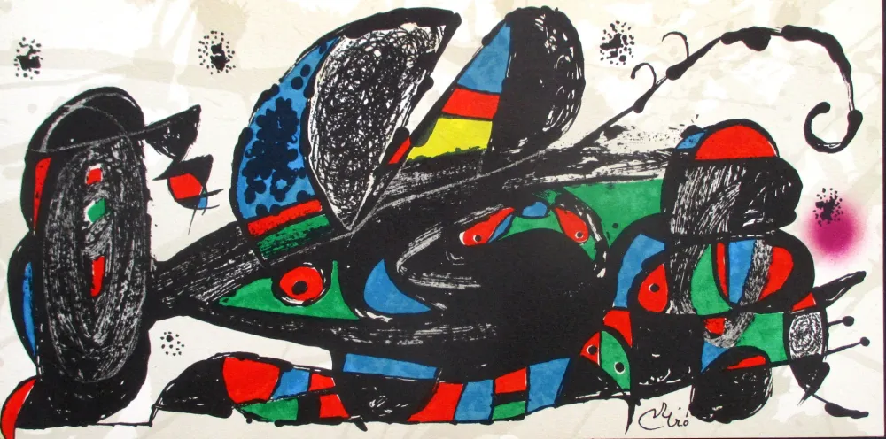Litografía Miró - Miro Sculpteur Persan