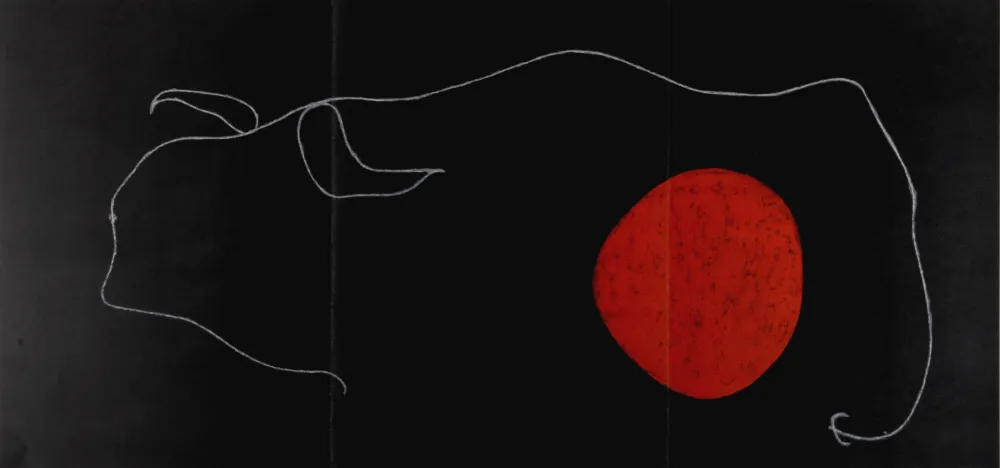 Litografía Miró - Oiseau devant le Soleil, 1961